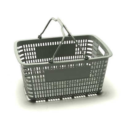 Cistella de la compra de plàstic amb nansa